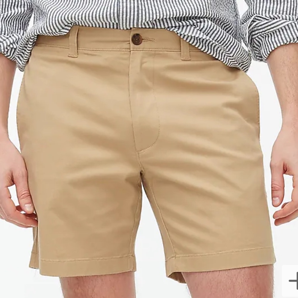 J crew mercantile flex khaki shorts